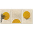 60cmx90cm Flock Of Birds Sun Silhouette 3 Sets Gold Frame Canvas Wall Art-Home & Garden > Wall Art-PEROZ Accessories