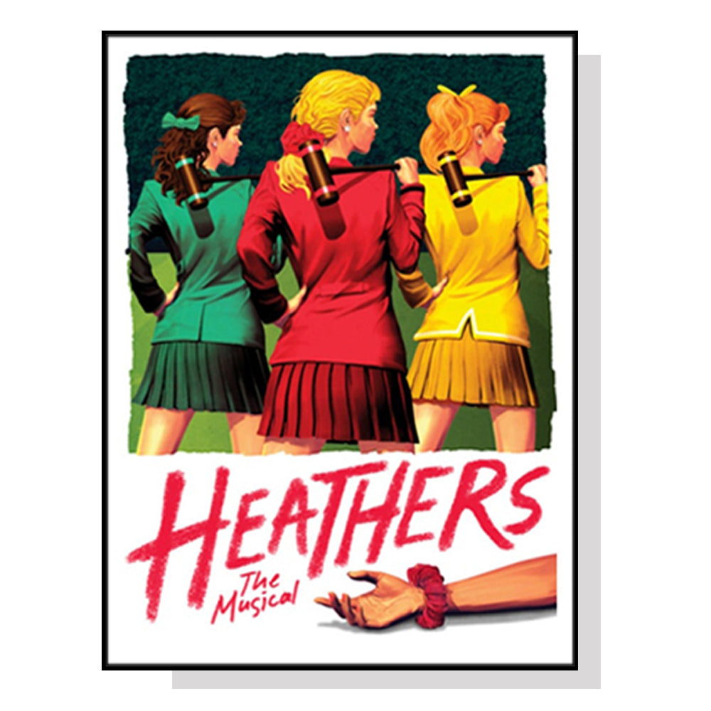 60cmx90cm Heathers The Musical Black Frame Canvas Wall Art-Home &amp; Garden &gt; Wall Art-PEROZ Accessories