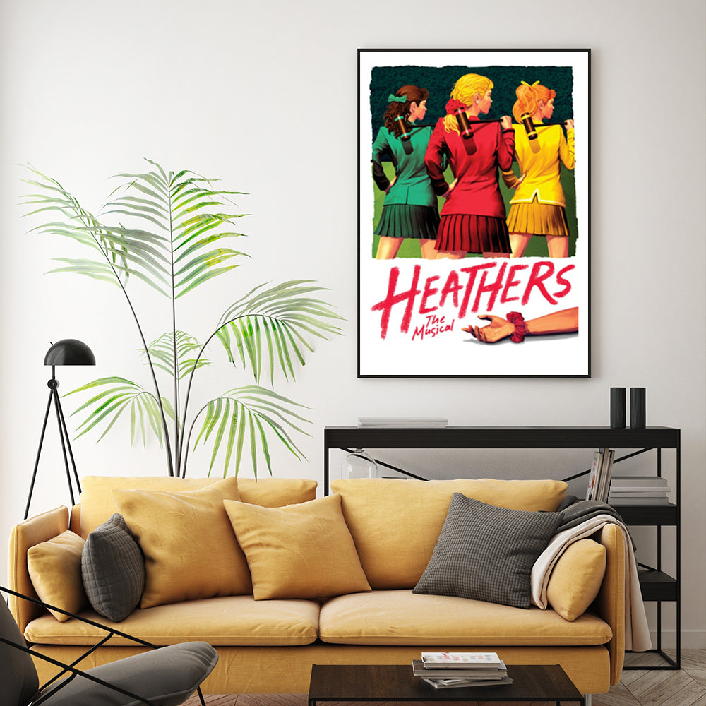 60cmx90cm Heathers The Musical Black Frame Canvas Wall Art-Home &amp; Garden &gt; Wall Art-PEROZ Accessories