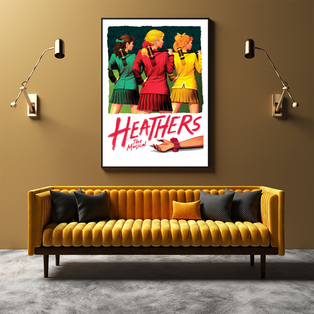 80cmx120cm Heathers The Musical Black Frame Canvas Wall Art-Home &amp; Garden &gt; Wall Art-PEROZ Accessories