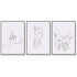 40cmx60cm Couples 3 Sets Black Frame Canvas Wall Art-Home & Garden > Wall Art-PEROZ Accessories