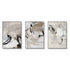 50cmx70cm Modern Abstract Beige 3 Sets Black Frame Canvas Wall Art-Home & Garden > Wall Art-PEROZ Accessories