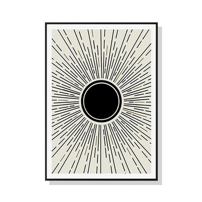 70cmx100cm Sun Rise Art Black Frame Canvas Wall Art-Home &amp; Garden &gt; Wall Art-PEROZ Accessories