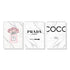 40cmx60cm Fashion Perfume 3 Sets White Frame Canvas Wall Art-Home & Garden > Wall Art-PEROZ Accessories