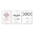 50cmx70cm Fashion Perfume 3 Sets White Frame Canvas Wall Art-Home & Garden > Wall Art-PEROZ Accessories