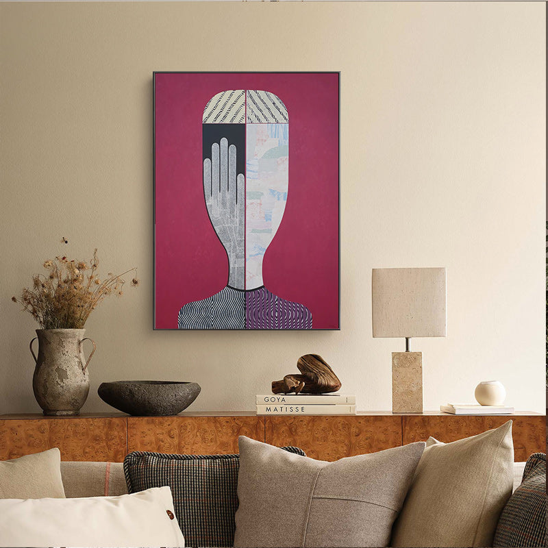 60cmx90cm Abstract Woman Black Frame Canvas Wall Art-Home &amp; Garden &gt; Wall Art-PEROZ Accessories