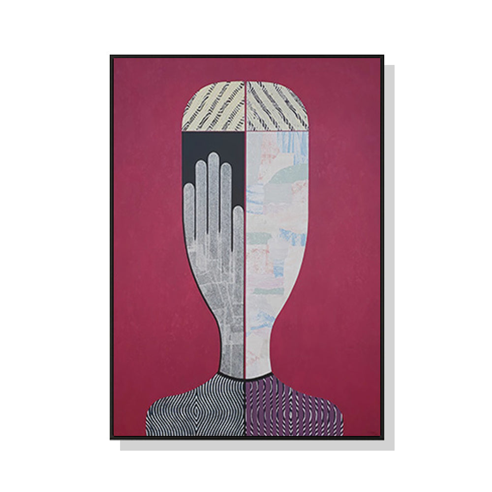 70cmx100cm Abstract Woman Black Frame Canvas Wall Art-Home &amp; Garden &gt; Wall Art-PEROZ Accessories