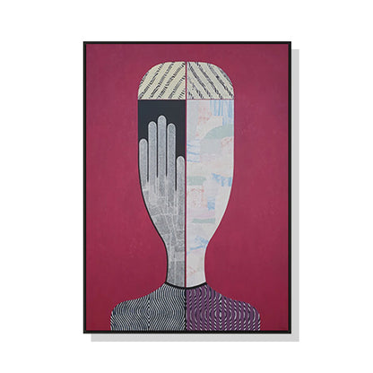 70cmx100cm Abstract Woman Black Frame Canvas Wall Art-Home &amp; Garden &gt; Wall Art-PEROZ Accessories