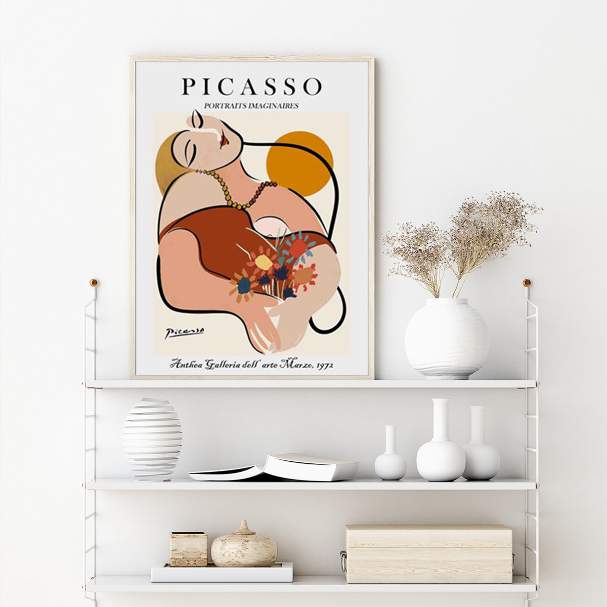 60cmx90cm Le Reve by Pablo Picasso Wood Frame Canvas Wall Art-Home &amp; Garden &gt; Wall Art-PEROZ Accessories