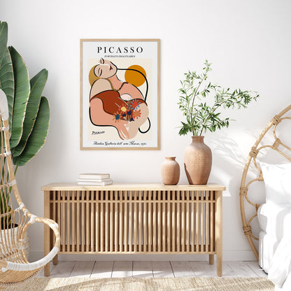 60cmx90cm Le Reve by Pablo Picasso Wood Frame Canvas Wall Art-Home &amp; Garden &gt; Wall Art-PEROZ Accessories