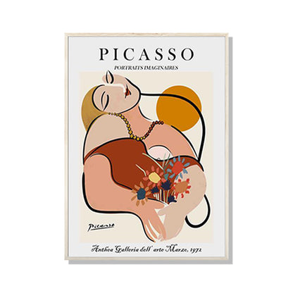 80cmx120cm Le Reve by Pablo Picasso Wood Frame Canvas Wall Art-Home &amp; Garden &gt; Wall Art-PEROZ Accessories