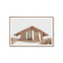 70cmx100cm Surf Cabin Wood Frame Canvas Wall Art-Home & Garden > Wall Art-PEROZ Accessories