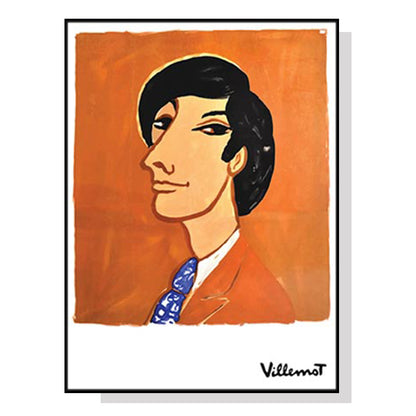 70cmx100cm Villemot 1971 Black Frame Canvas Wall Art-Home &amp; Garden &gt; Wall Art-PEROZ Accessories