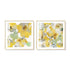 70cmx70cm Yellow Flowers American Style 2 Sets Gold Frame Canvas Wall Art-Home & Garden > Wall Art-PEROZ Accessories