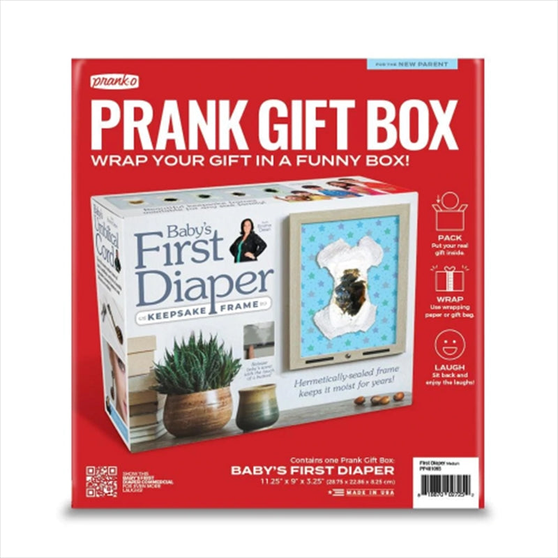 PRANK-O Prank Gift Box - Babys First Diaper-Gift &amp; Novelty &gt; Games-PEROZ Accessories
