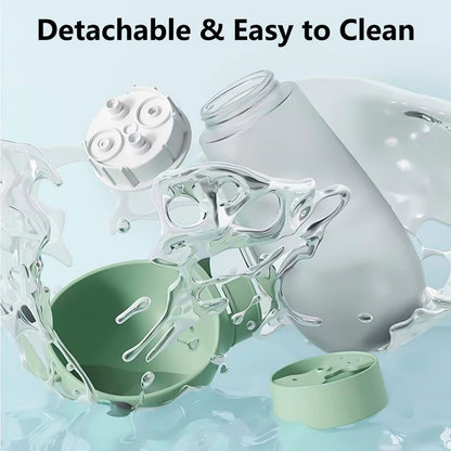 Portable Dog Water Bottle with Food Container Leak Proof Dog Water Dispenser(Green)-Dog Water Bottles-PEROZ Accessories