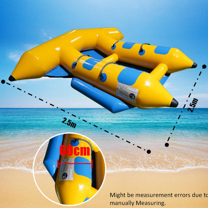 Inflatable 4 Person/Seat Towable Boat Flying Fish Blower-Outdoor &gt; Boating-PEROZ Accessories