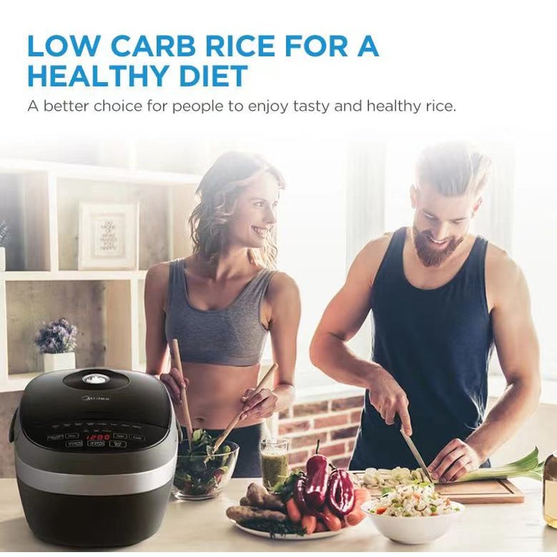Midea Healthy Low Carb 12-hour keep warm Fast cook Rice Cooker -MB-RS4080LS-Appliances &gt; Kitchen Appliances-PEROZ Accessories