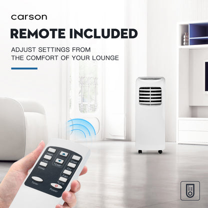 CARSON Portable Air Conditioner Mobile Fan Cooler Cooling Dehumidifier 9000BTU-Air Conditioners-PEROZ Accessories