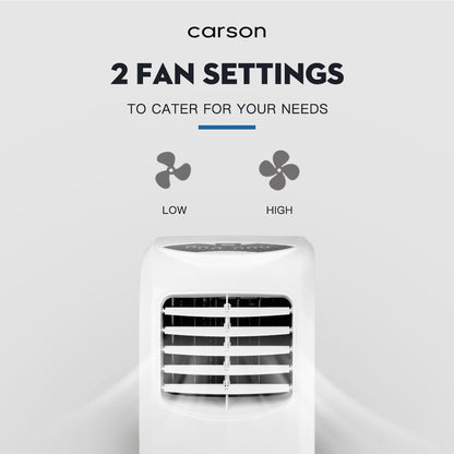 CARSON Portable Air Conditioner Mobile Fan Cooler Cooling Dehumidifier 9000BTU-Air Conditioners-PEROZ Accessories