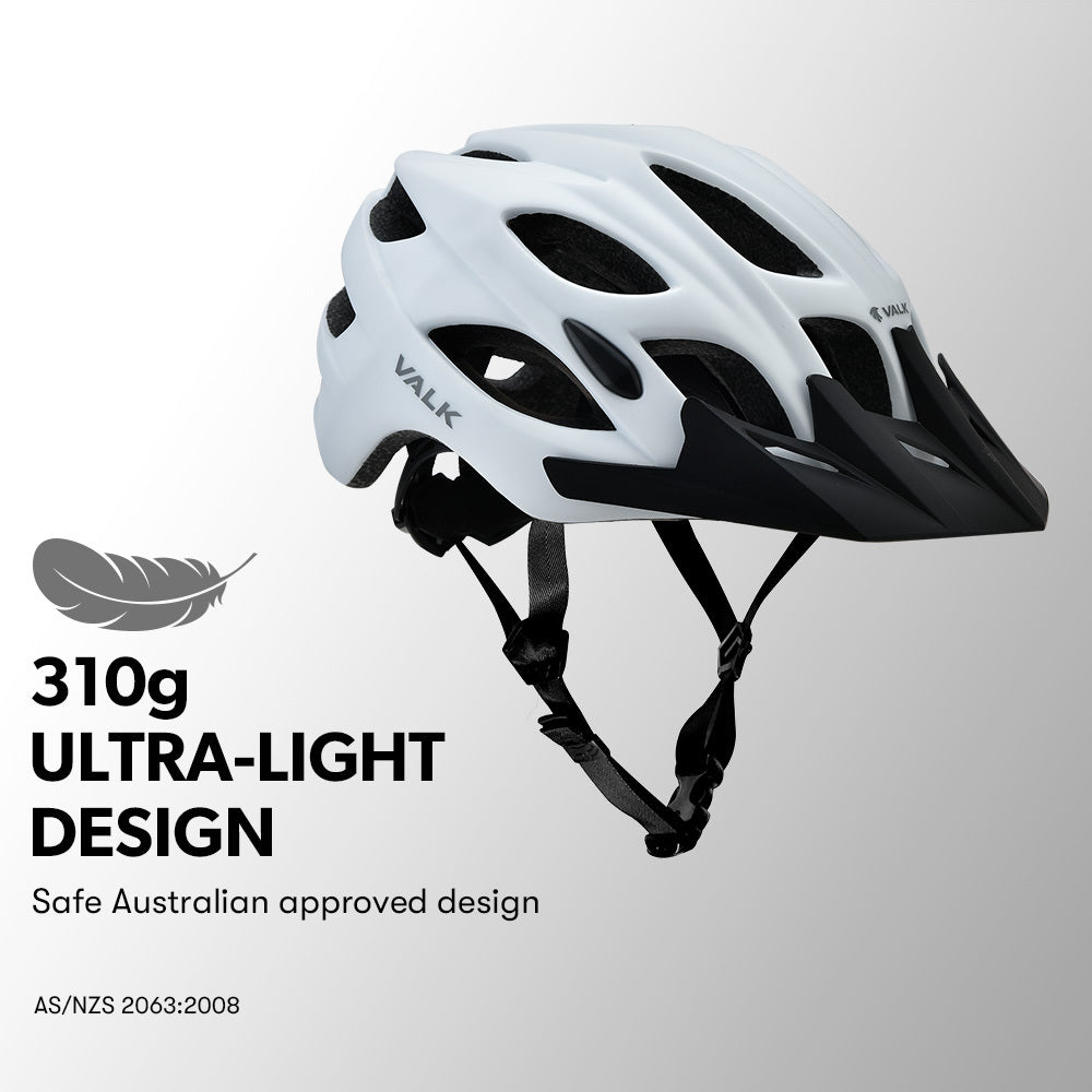VALK Mountain Bike Helmet Large 58-61cm Bicycle MTB Cycling Safety Accessories-Sports &amp; Fitness &gt; Bikes &amp; Accessories-PEROZ Accessories