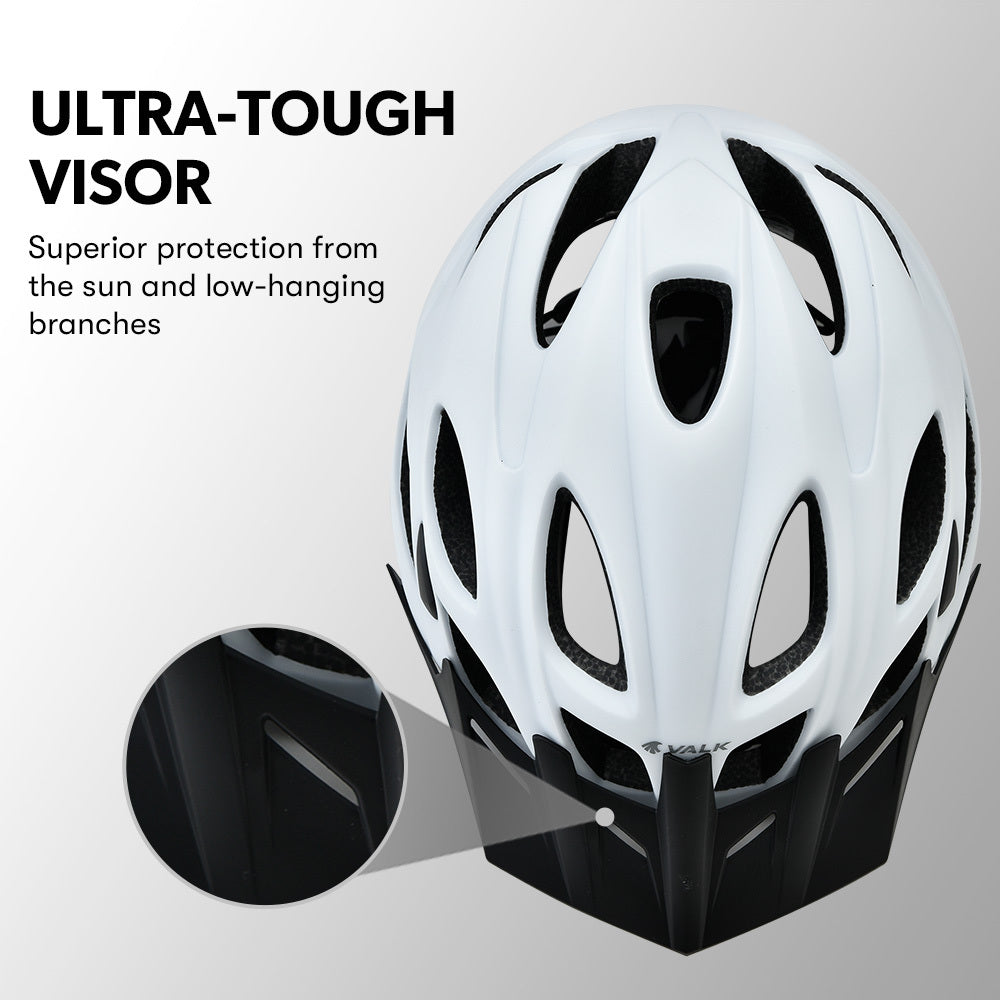 VALK Mountain Bike Helmet Large 58-61cm Bicycle MTB Cycling Safety Accessories-Sports &amp; Fitness &gt; Bikes &amp; Accessories-PEROZ Accessories