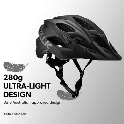 VALK Mountain Bike Helmet Small 54-56cm Bicycle MTB Cycling Safety Accessories-Sports &amp; Fitness &gt; Bikes &amp; Accessories-PEROZ Accessories