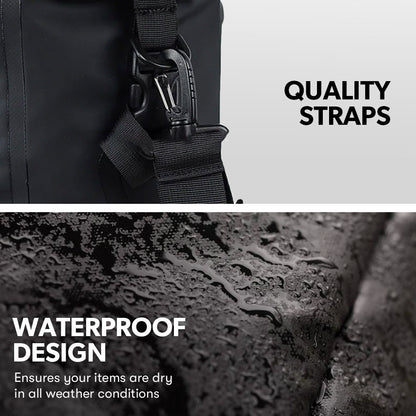 VALK 25L Pannier Bike Bag Saddlebag Rear Bicycle Waterproof Storage Black-Sports &amp; Fitness &gt; Bikes &amp; Accessories-PEROZ Accessories