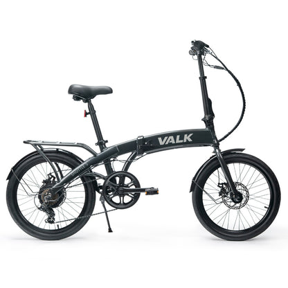 VALK Shuttle 5 Electric Folding Bike, Gen II, 20&quot; Tyres, Shimano 7-Speed, Dark Grey-Sports &amp; Fitness &gt; Bikes &amp; Accessories-PEROZ Accessories