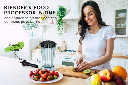 POLYCOOL 2L Commercial Blender Mixer Food Processor Smoothie Ice Crush Red Fruit-Appliances &gt; Kitchen Appliances-PEROZ Accessories
