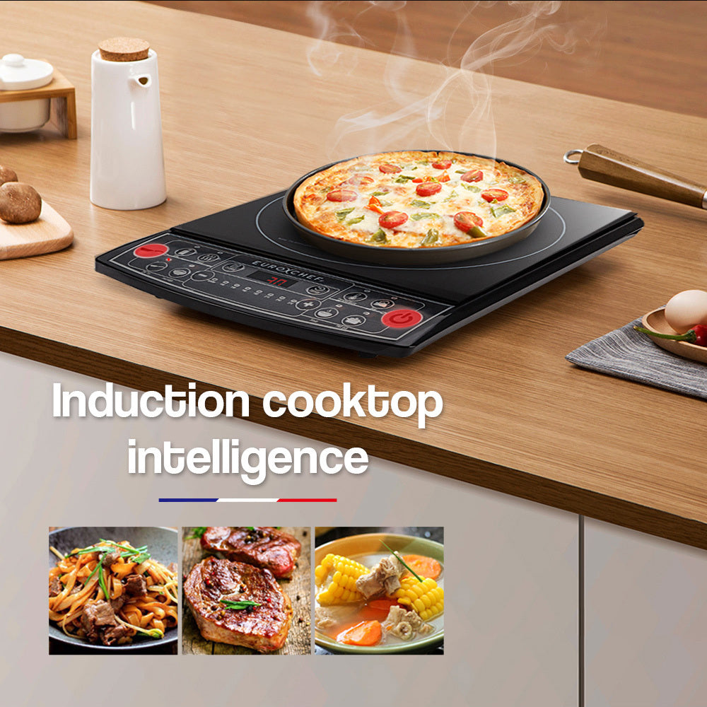 EuroChef Electric Induction Portable Cooktop Ceramic Hot Plate Kitchen Cooker 10AMP-Appliances &gt; Kitchen Appliances-PEROZ Accessories
