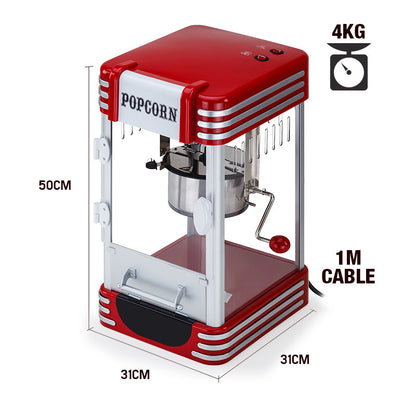 EuroChef Popcorn Machine - Popper Popping Classic Cooker Microwave-Appliances &gt; Kitchen Appliances-PEROZ Accessories