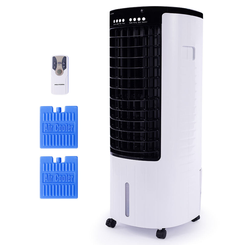 POLYCOOL 12L Portable Evaporative Air Cooler 24 Hour Timer 4 in 1 Cooling Fan-Air Conditioners-PEROZ Accessories
