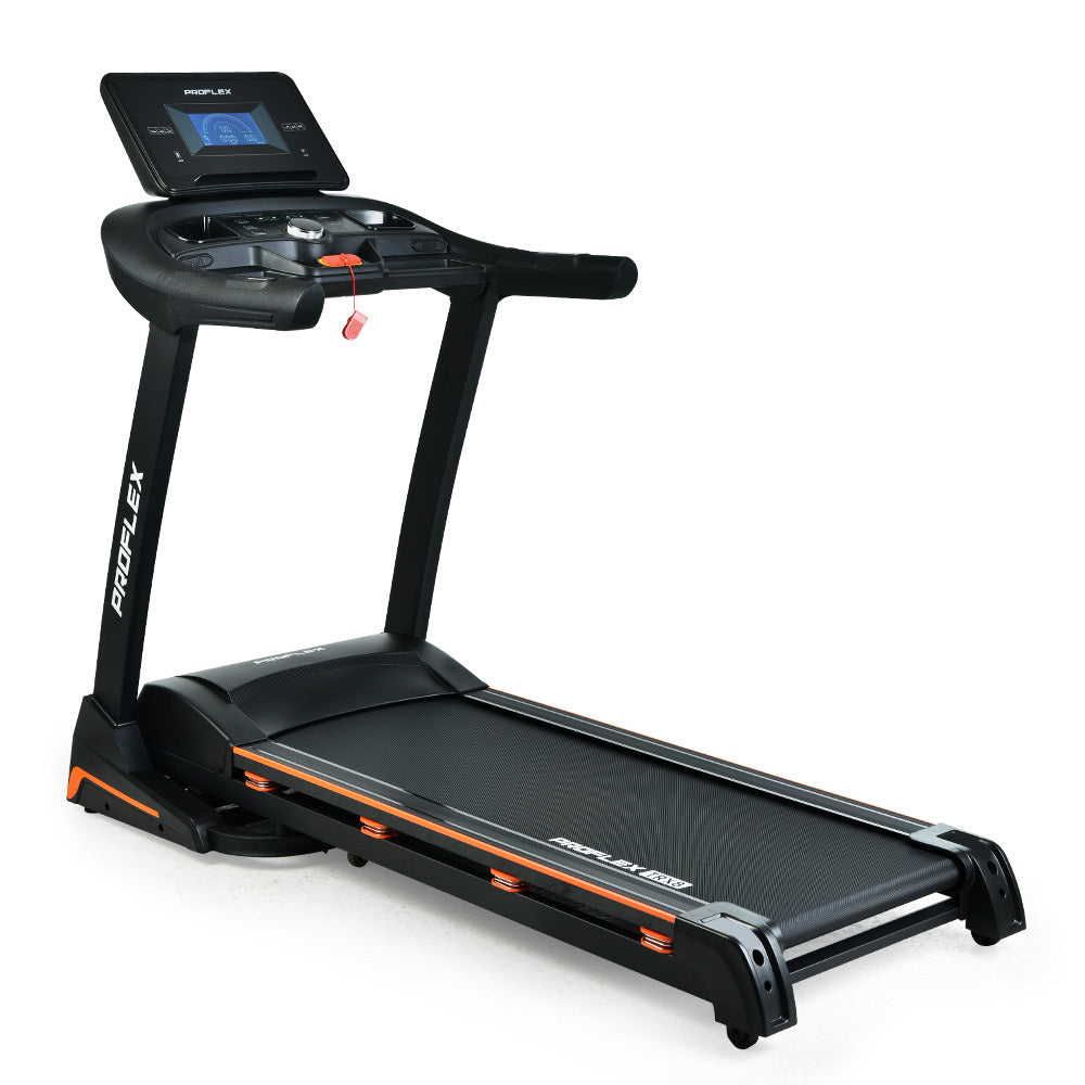PROFLEX Electric Treadmill Auto Incline Foldable Run Machine 480MM Belt Home Gym Fitness Large-Sports &amp; Fitness &gt; Fitness Accessories-PEROZ Accessories
