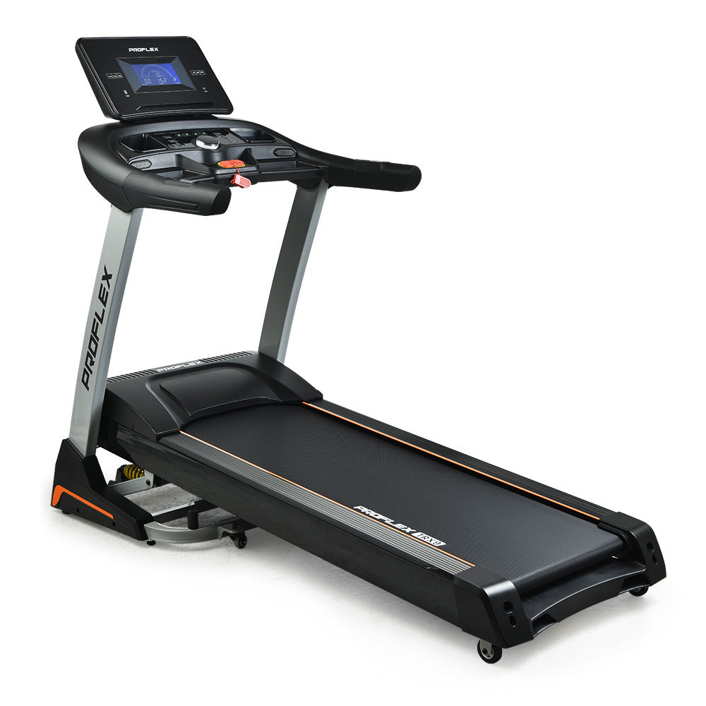 PROFLEX Electric Treadmill Auto Incline Foldable Exercise Run Machine Fitness Gym 4HP 480mm Belt-Sports &amp; Fitness &gt; Fitness Accessories-PEROZ Accessories