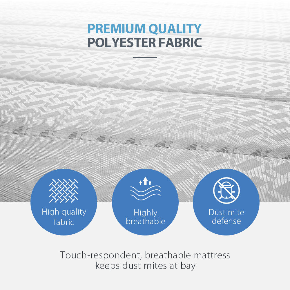 Kingston Slumber Mattress QUEEN Bed Size Bonnell Spring Bedding Firm Foam Top 16CM-Furniture &gt; Mattresses-PEROZ Accessories