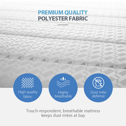 Kingston Slumber Mattress QUEEN Bed Size Bonnell Spring Bedding Firm Foam Top 16CM-Furniture &gt; Mattresses-PEROZ Accessories