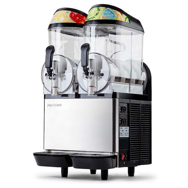 POLYCOOL 24L Slushie Machine 2 x 12L Commercial Granita Slush Maker Slurpee Slushy Juice-Appliances &gt; Kitchen Appliances-PEROZ Accessories