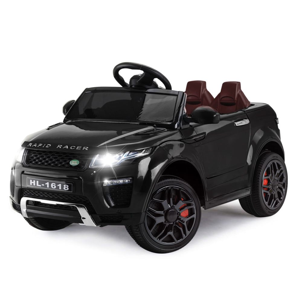 ROVO KIDS Ride-On Car Electric Battery Childrens Toy Powered w/ Remote 12V Black-Ride on Toys - Cars-PEROZ Accessories