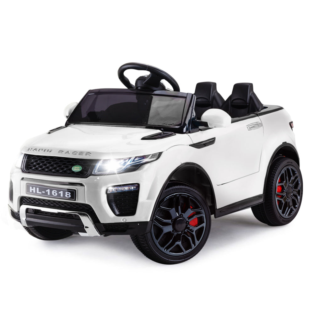 ROVO KIDS Ride-On Car Children Electric Toy w/ Remote Control White 12V-Baby &amp; Kids &gt; Ride on Cars, Go-karts &amp; Bikes-PEROZ Accessories