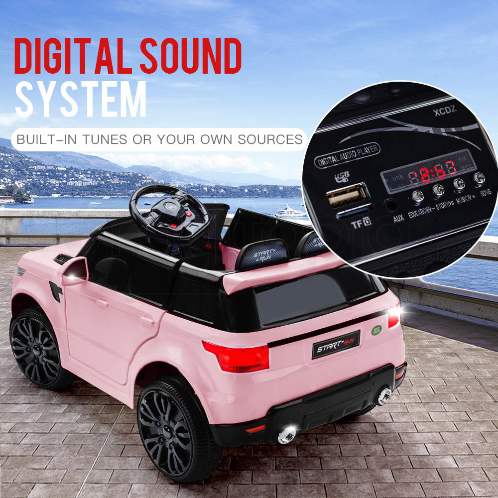 ROVO KIDS Ride-On Car Electric Battery Childrens Toy Powered w/ Remote 12V Pink-Baby &amp; Kids &gt; Ride on Cars, Go-karts &amp; Bikes-PEROZ Accessories