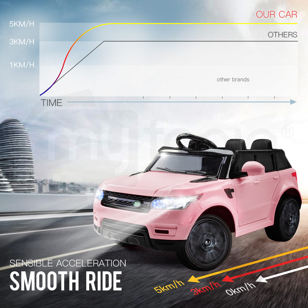 ROVO KIDS Ride-On Car Electric Battery Childrens Toy Powered w/ Remote 12V Pink-Baby &amp; Kids &gt; Ride on Cars, Go-karts &amp; Bikes-PEROZ Accessories