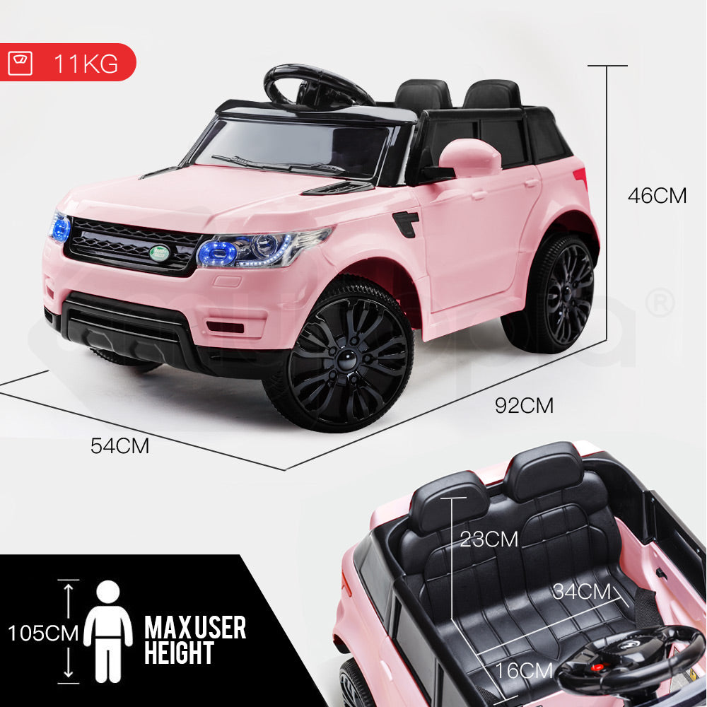ROVO KIDS Ride-On Car Electric Battery Childrens Toy Powered w/ Remote 12V Pink-Baby &amp; Kids &gt; Ride on Cars, Go-karts &amp; Bikes-PEROZ Accessories
