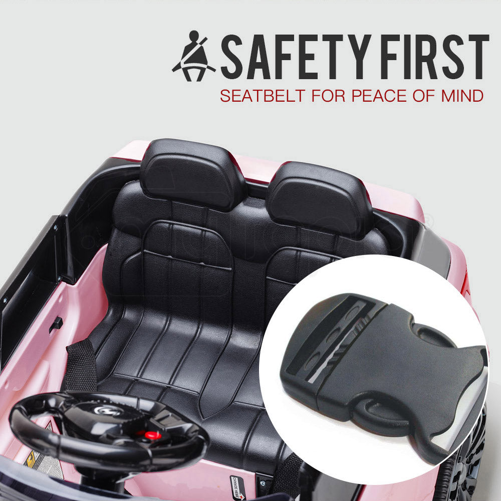 ROVO KIDS Ride-On Car Electric Battery Childrens Toy Powered w/ Remote 12V Pink-Baby &amp; Kids &gt; Ride on Cars, Go-karts &amp; Bikes-PEROZ Accessories