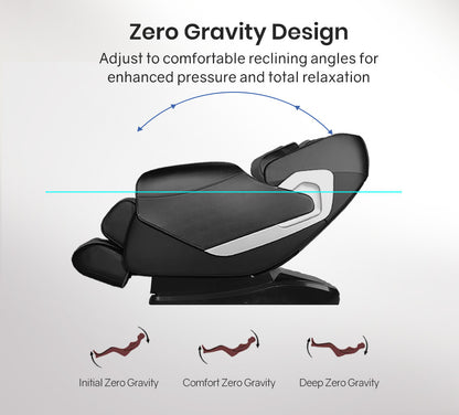 FORTIA Electric Massage Chair Full Body Shiatsu Recliner Zero Gravity Heating Massager, Remote Control-Health &amp; Beauty &gt; Massage-PEROZ Accessories