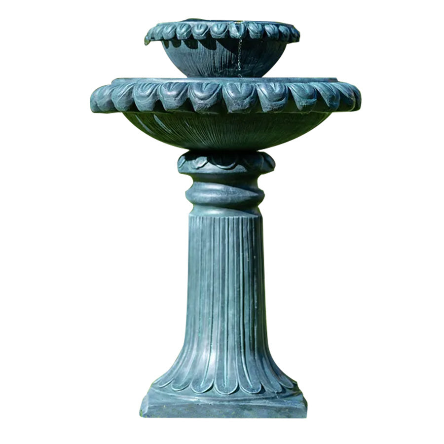 PROTEGE Water Fountain Solar Powered Battery Outdoor Bird Bath with LED Lights-Home &amp; Garden &gt; Fountains-PEROZ Accessories