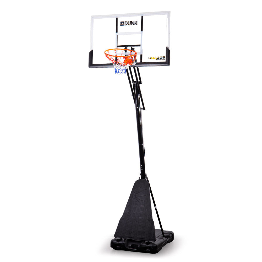 Dr.Dunk 3.05M Portable Basketball Hoop Stand System Height Adjustable Net Ring Rim Slam Backboard-Sports &amp; Fitness &gt; Basketball &amp; Accessories-PEROZ Accessories