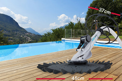 Aurelaqua Swimming Pool Cleaner Floor Climb Wall Automatic Vacuum Hose 10M-Pool Cleaners-PEROZ Accessories