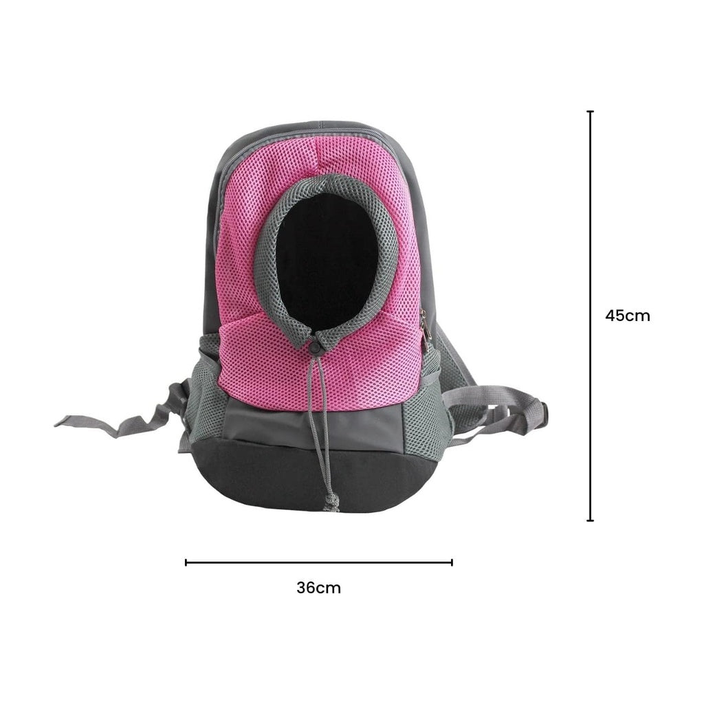 FLOOFI Front Carrier Backpack L Size (Pink) FI-PB-149-XL-Pet Carriers &amp; Travel Products-PEROZ Accessories