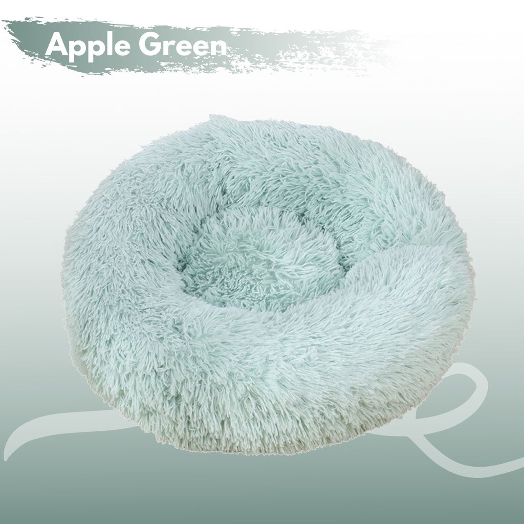 FLOOFI XL 100CM Round Pet Bed (Green)-Pet Beds-PEROZ Accessories